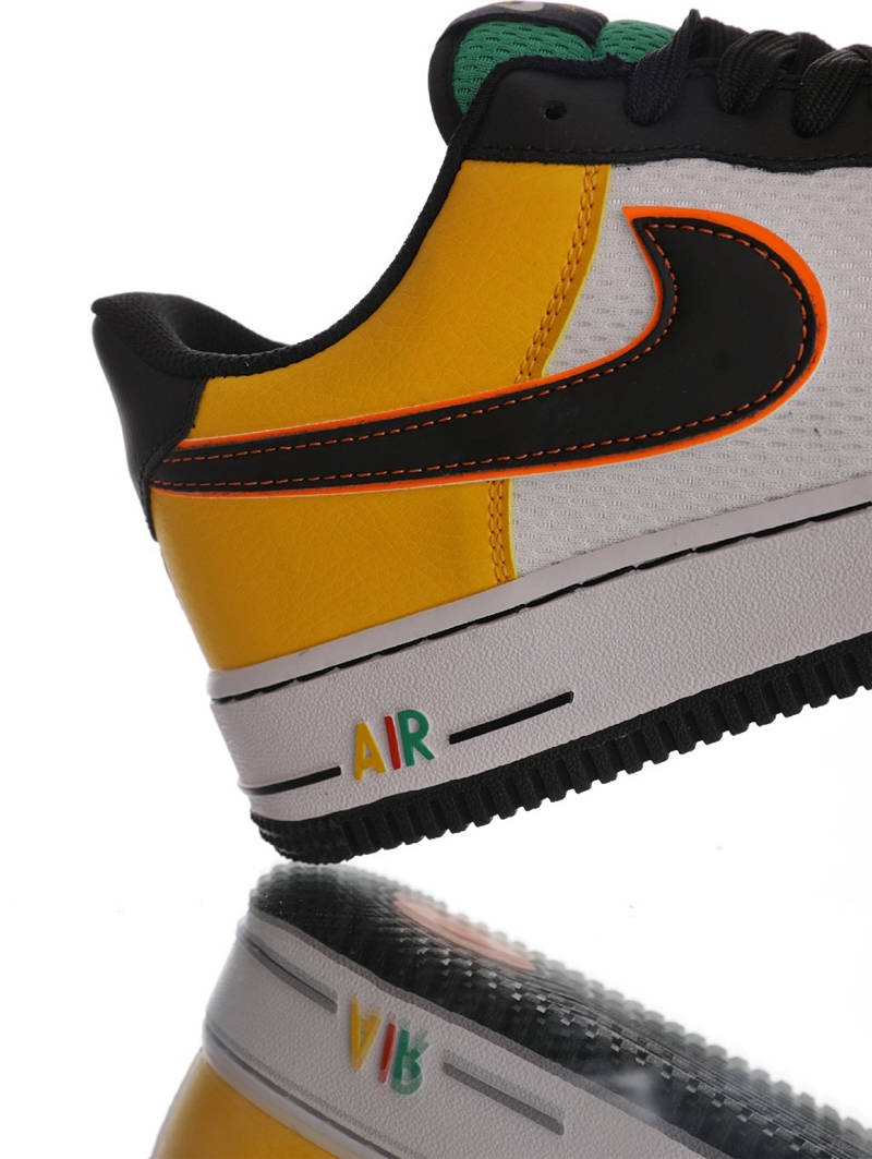 nike air force 1 - Amarillo Negro Verde Rojo Naranjo Blanco