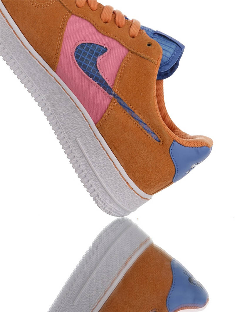 nike air force 1 - Cafe Rosado Azul Blanco
