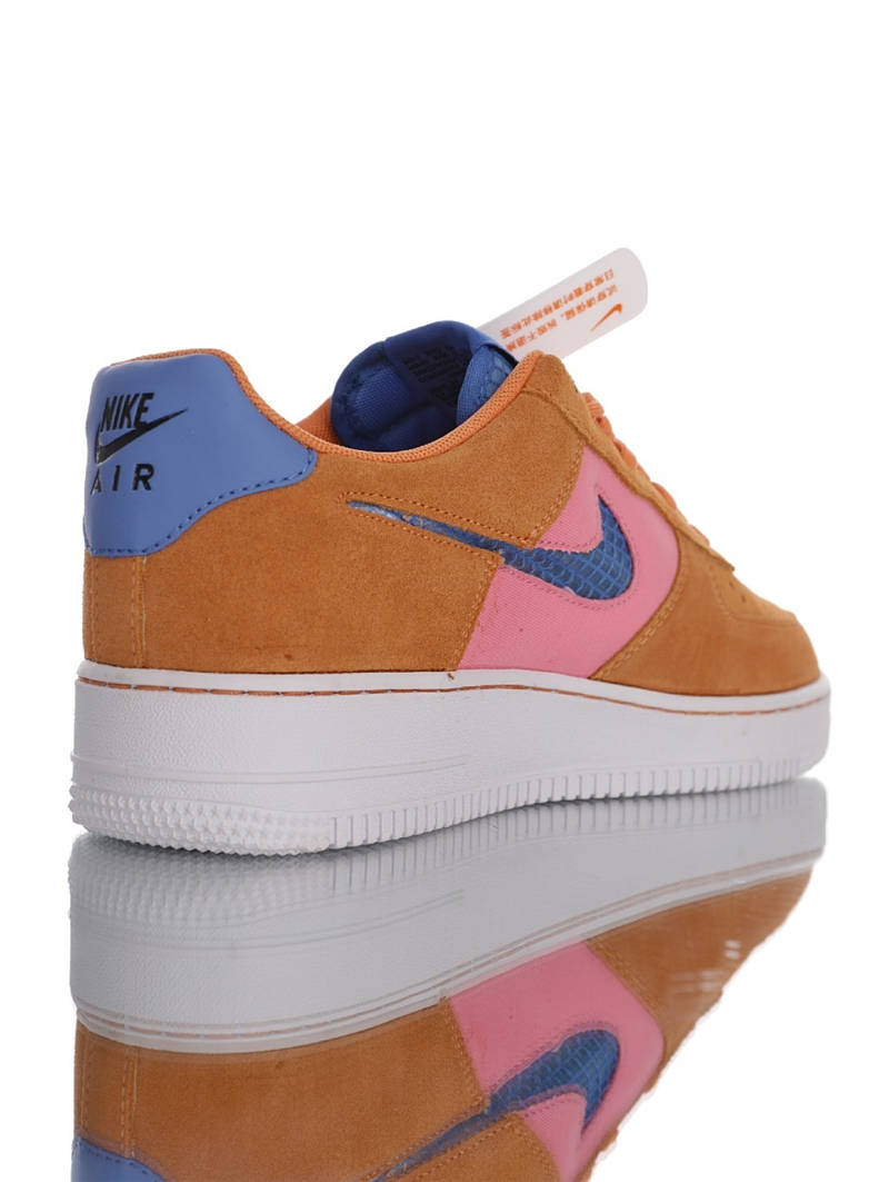 nike air force 1 - Cafe Rosado Azul Blanco