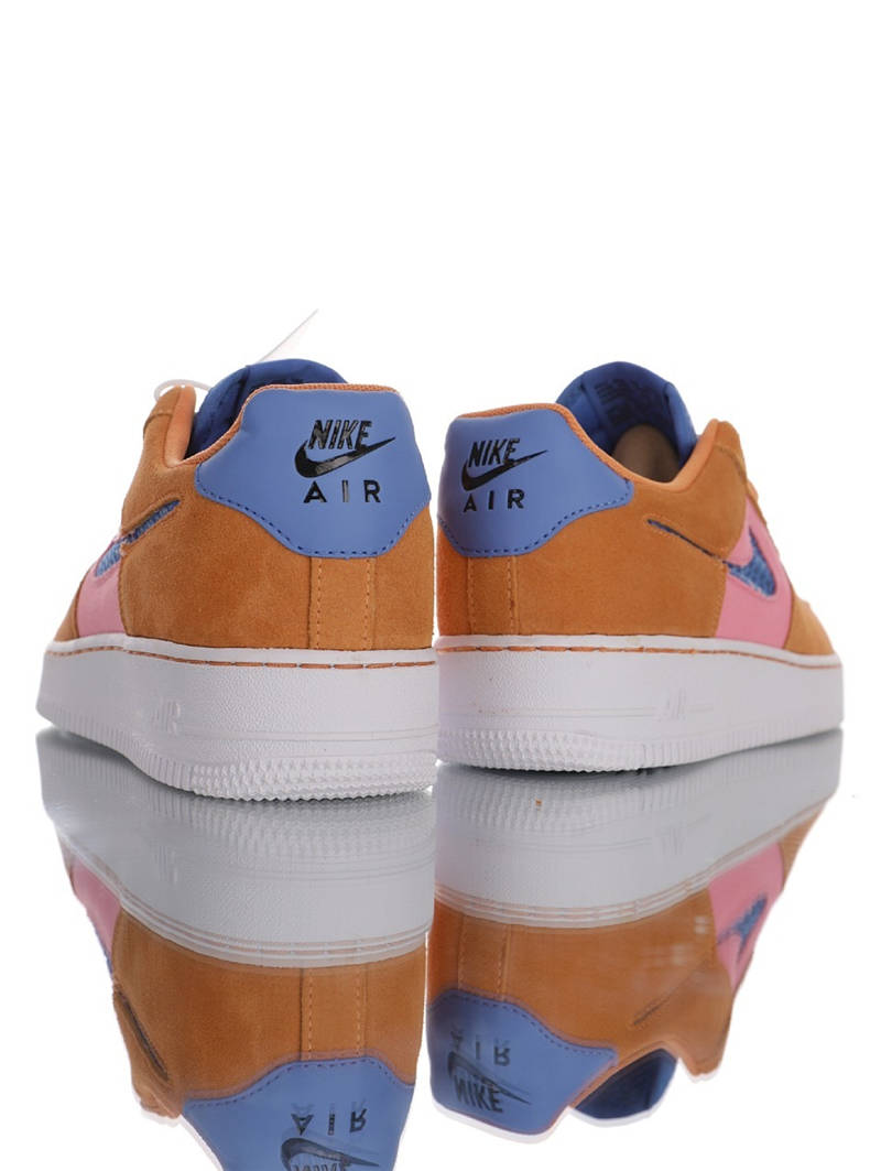nike air force 1 - Cafe Rosado Azul Blanco