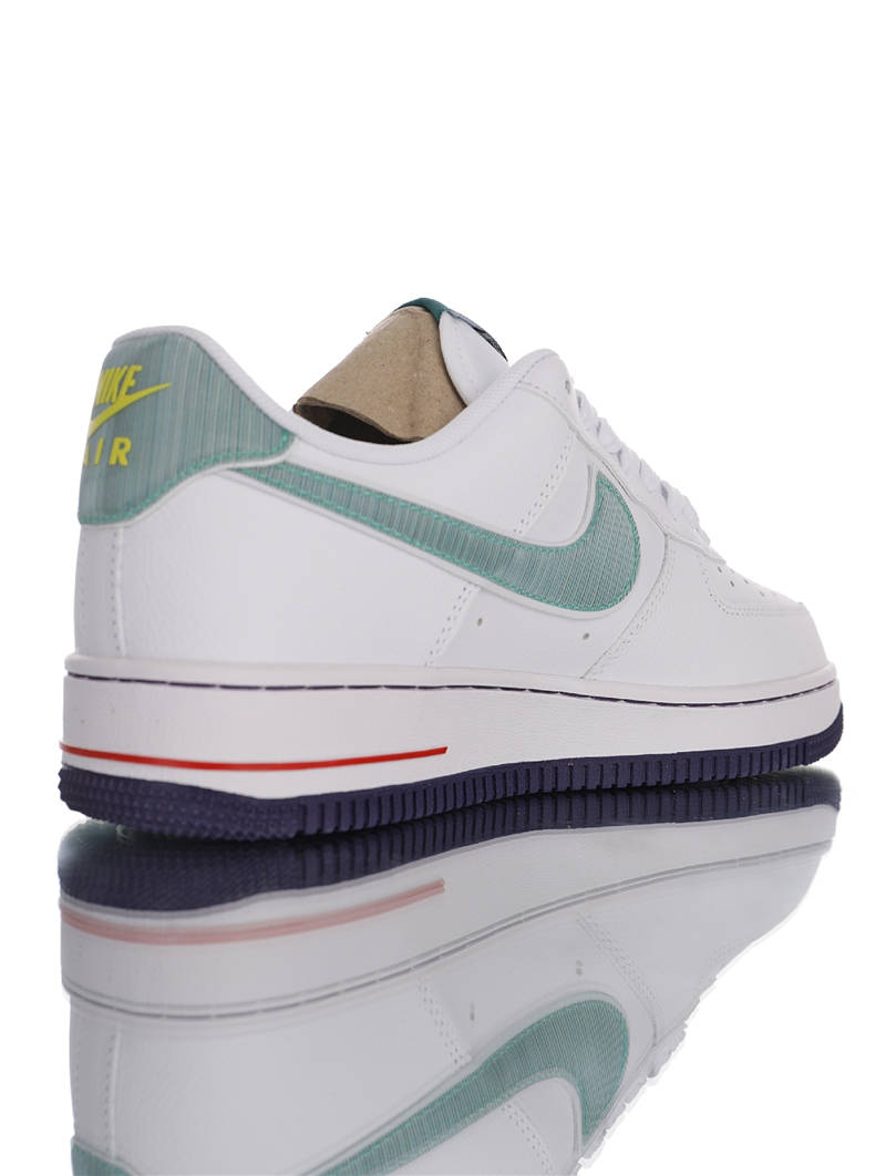 nike air force 1 - Blanco Negro Rojo Amarillo Verde