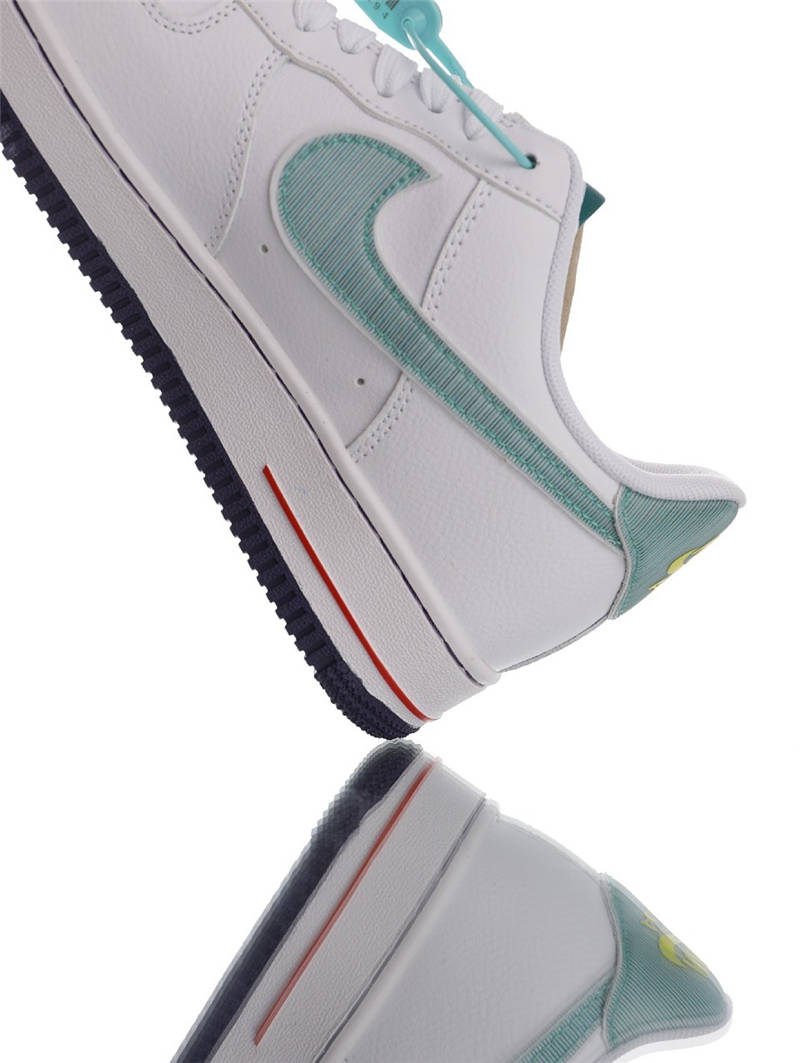 nike air force 1 - Blanco Negro Rojo Amarillo Verde