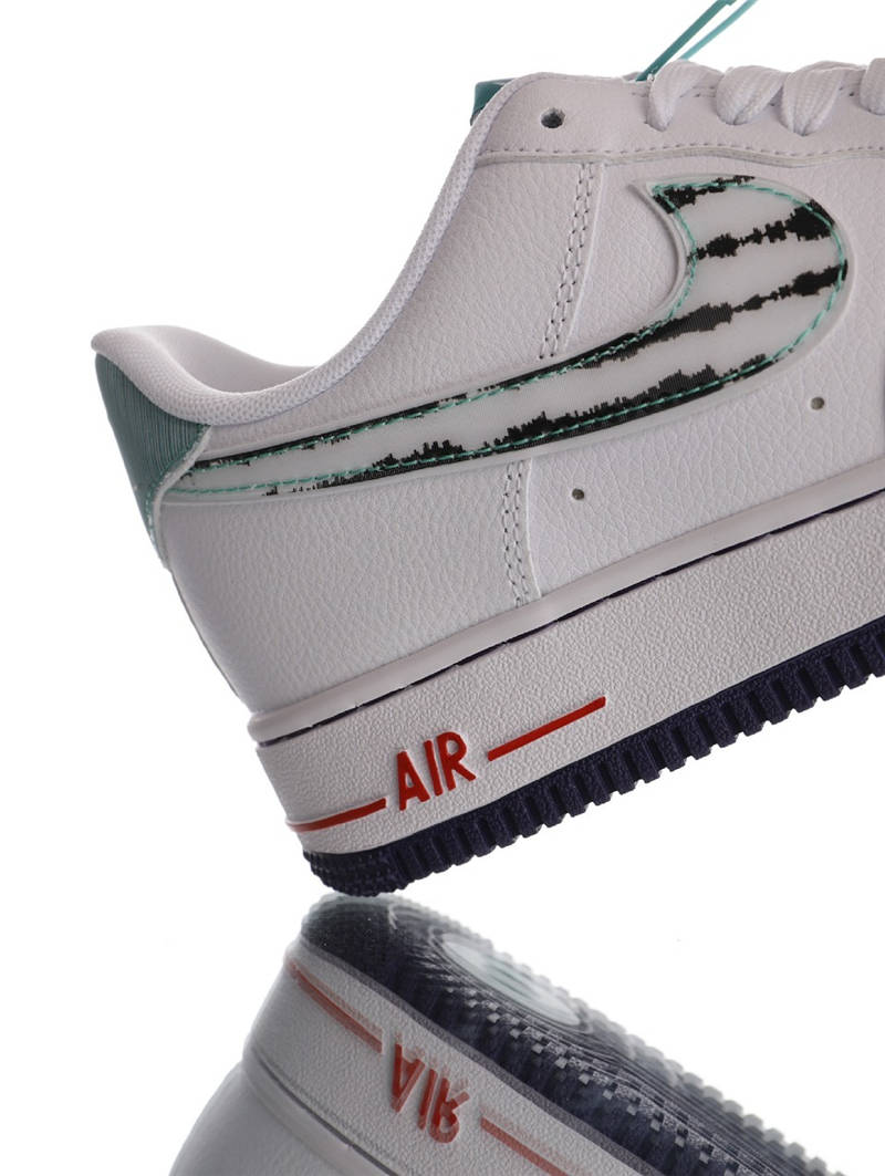 nike air force 1 - Blanco Negro Rojo Amarillo Verde