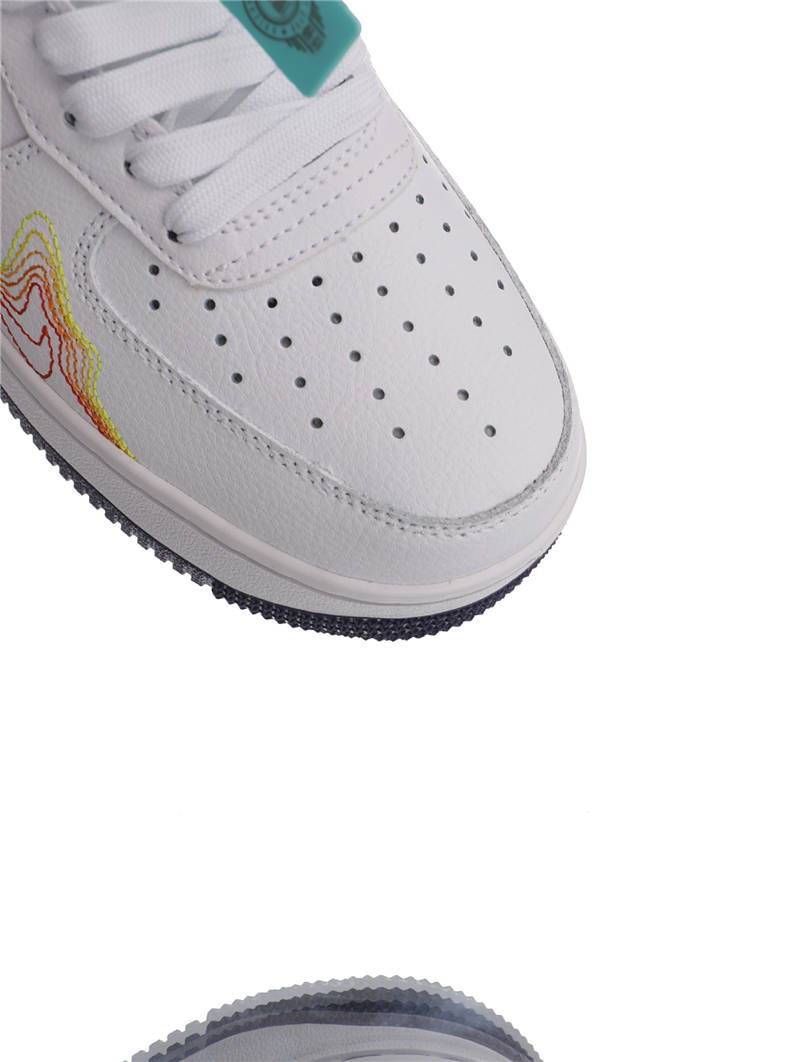 nike air force 1 - Blanco Negro Rojo Amarillo Verde