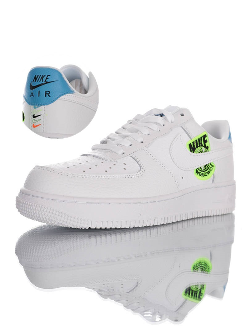 nike air force 1 - Blanco Celeste Fluor