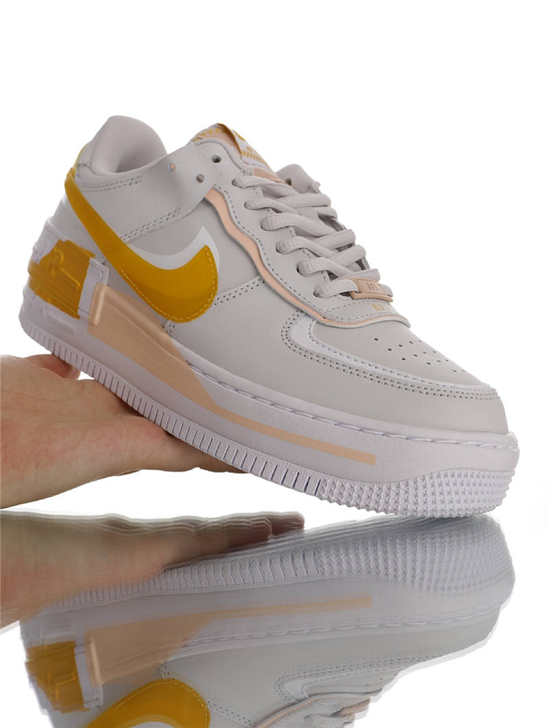 nike air force 1 - Blanco Durazno Amarillo