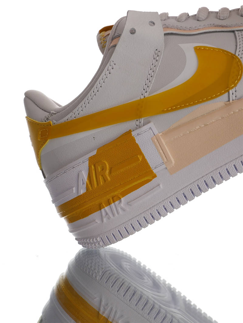 nike air force 1 - Blanco Durazno Amarillo