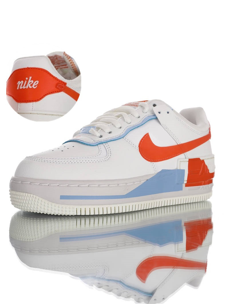 nike air force 1 - Blanco Rojo Celeste