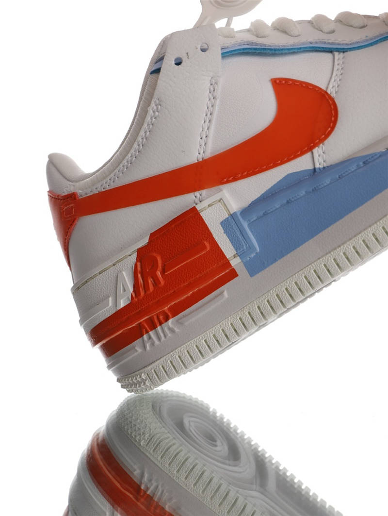 nike air force 1 - Blanco Rojo Celeste