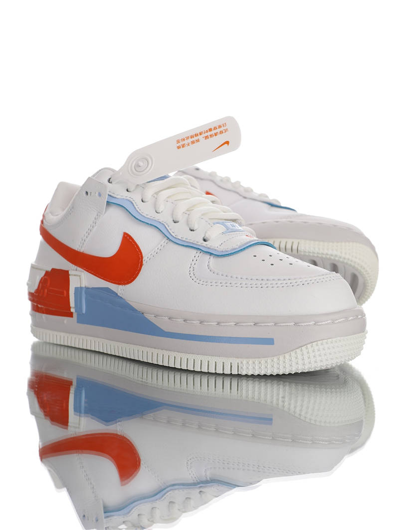 nike air force 1 - Blanco Rojo Celeste