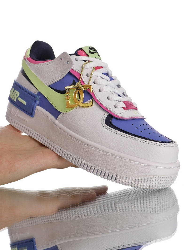 nike air force 1 - Blanco Celeste Fluor Rosado