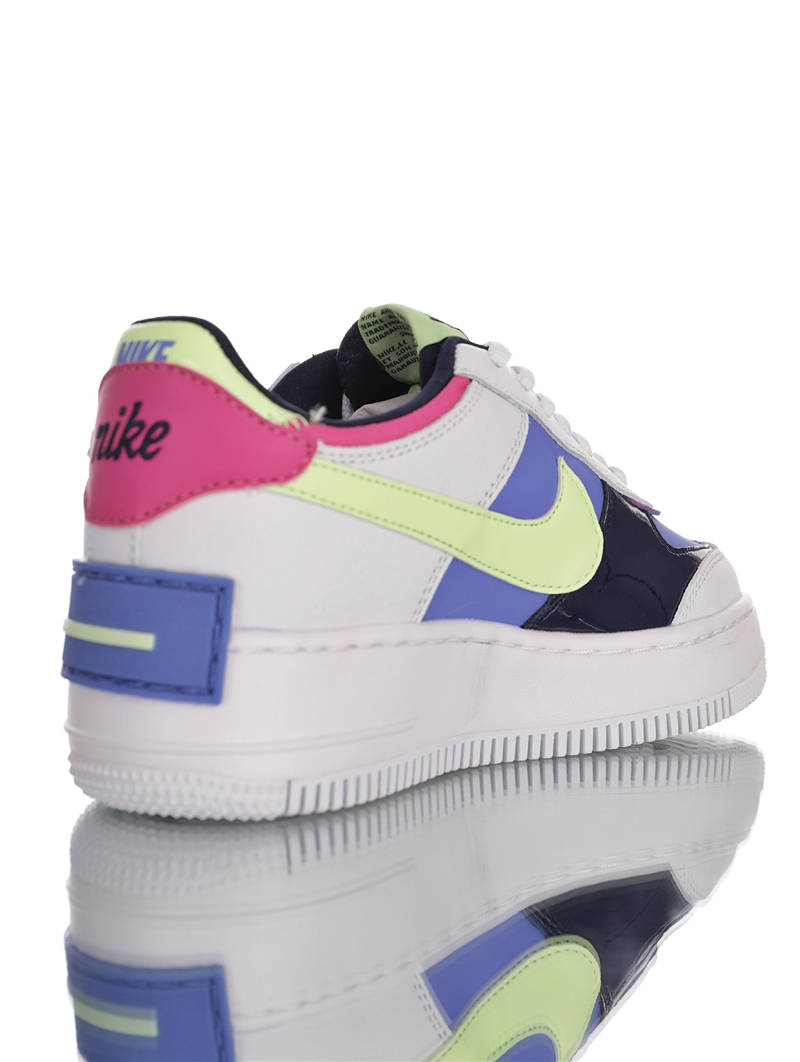 nike air force 1 - Blanco Celeste Fluor Rosado