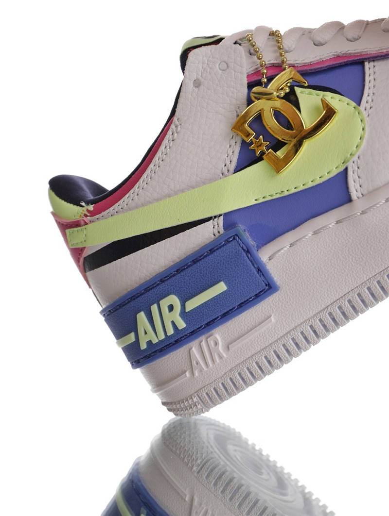 nike air force 1 - Blanco Celeste Fluor Rosado