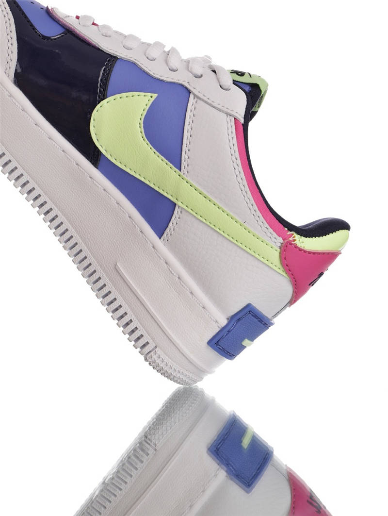 nike air force 1 - Blanco Celeste Fluor Rosado