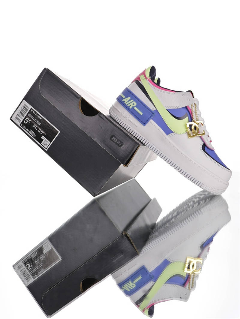 nike air force 1 - Blanco Celeste Fluor Rosado