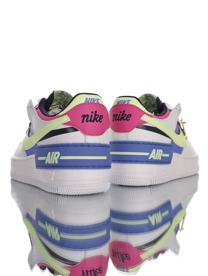 nike air force 1 - Blanco Celeste Fluor Rosado