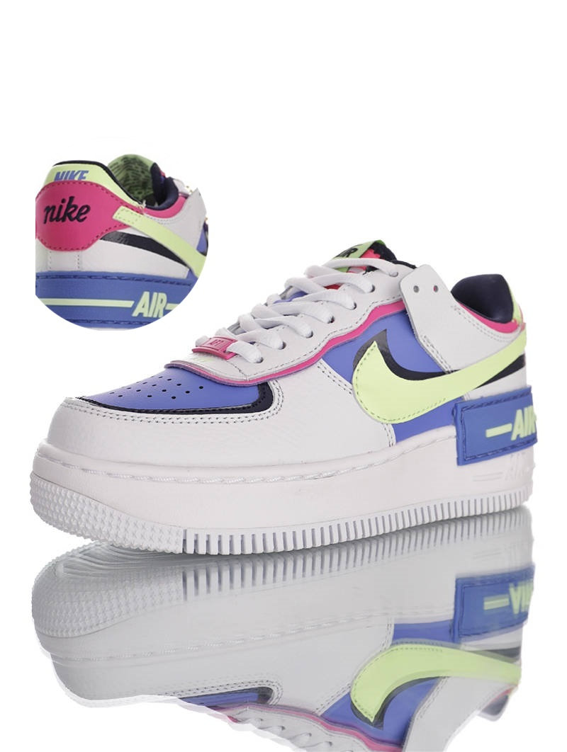nike air force 1 - Blanco Celeste Fluor Rosado