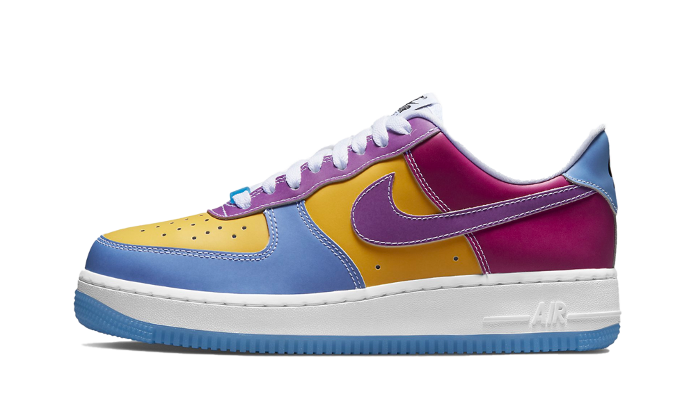 nike air force 1 - Blanco Rosado Celeste Amarillo
