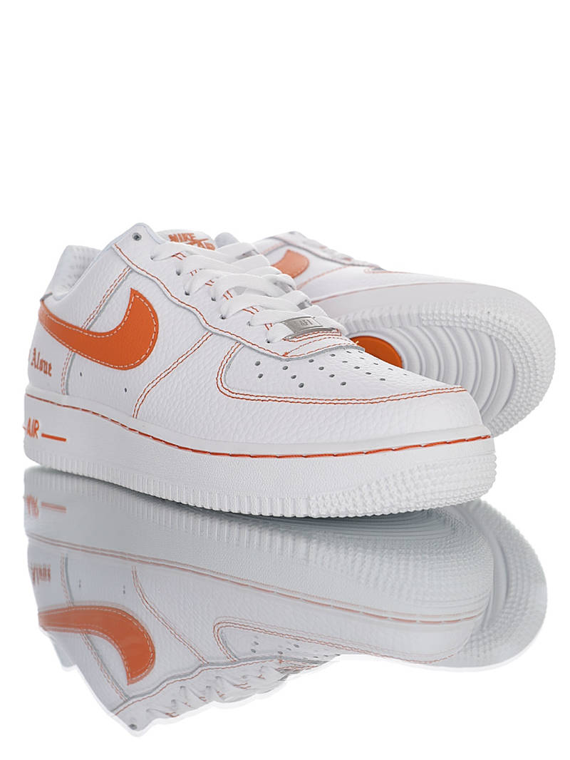 nike air force 1 - Blanco Naranjo
