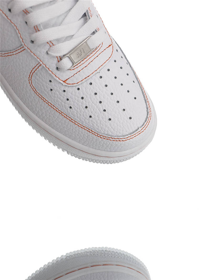 nike air force 1 - Blanco Naranjo