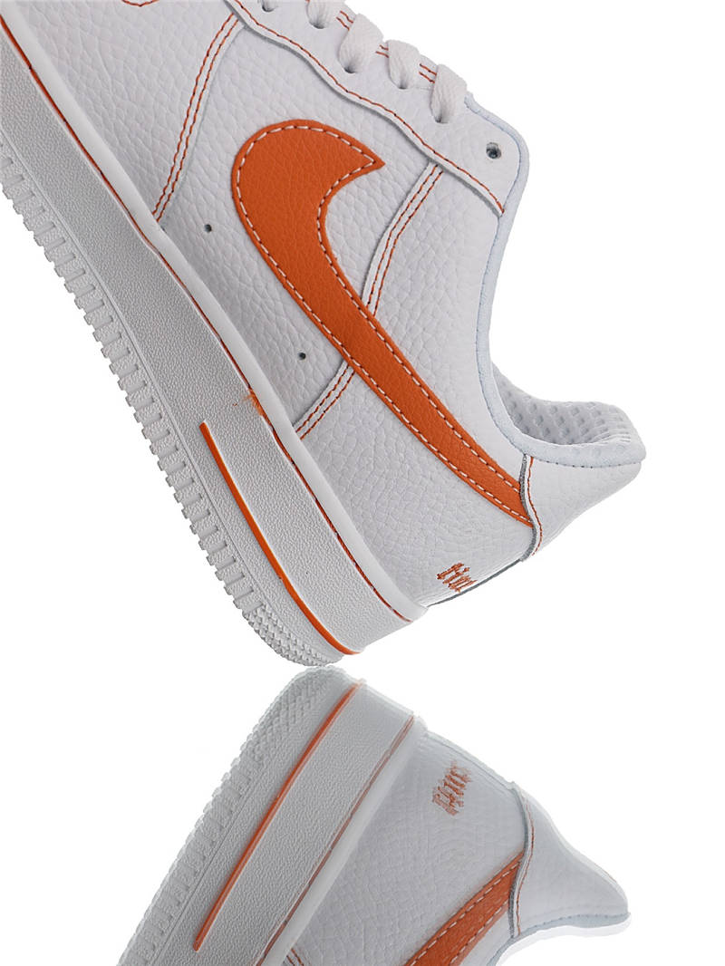 nike air force 1 - Blanco Naranjo