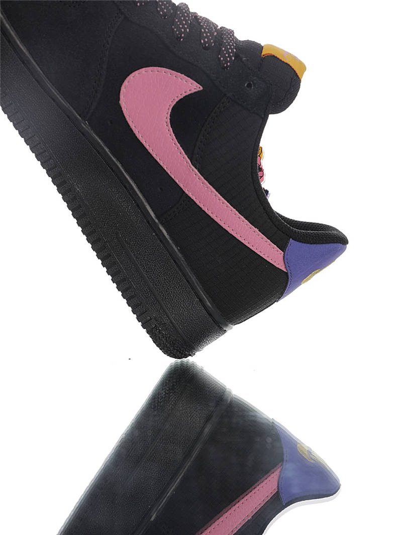 nike air force 1 - Negro Rosado