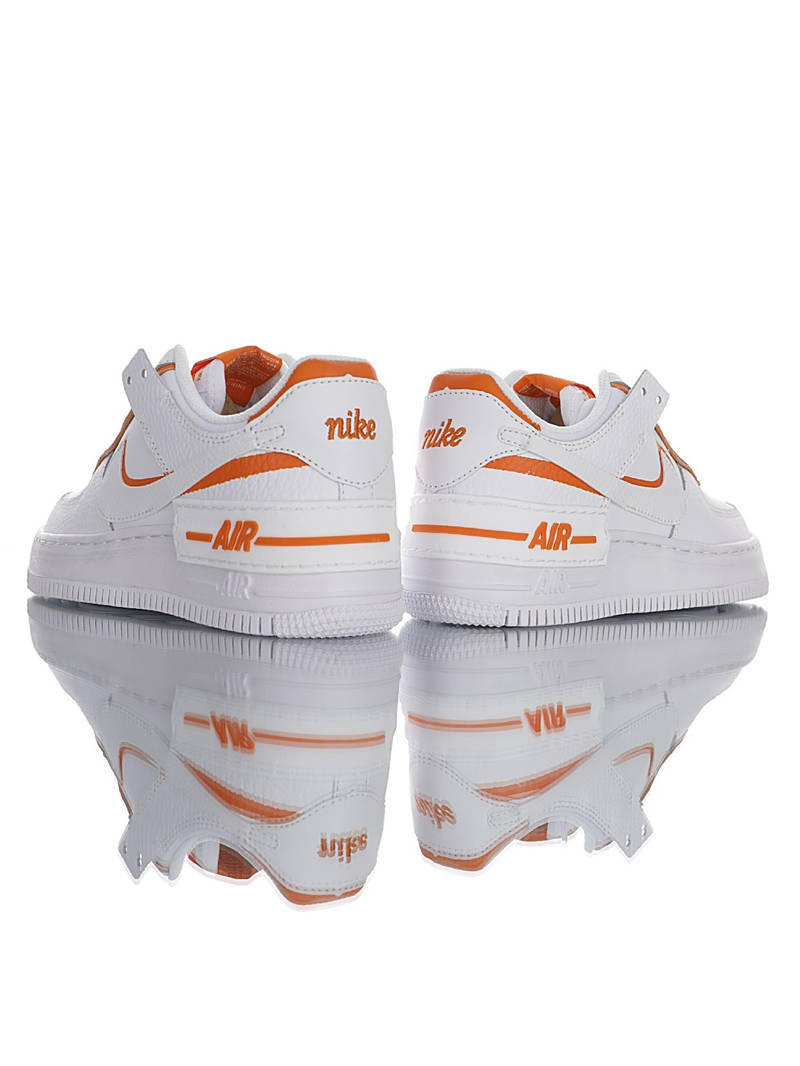 nike air force 1 - Blanco Naranjo