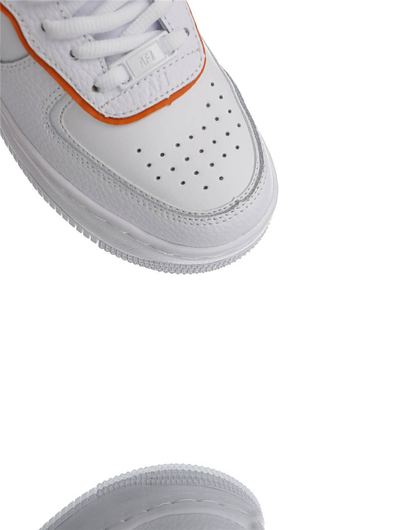nike air force 1 - Blanco Naranjo