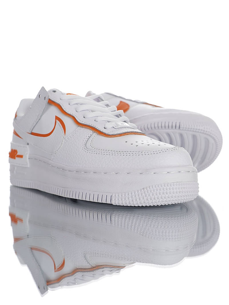 nike air force 1 - Blanco Naranjo