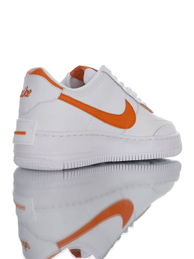 nike air force 1 - Blanco Naranjo