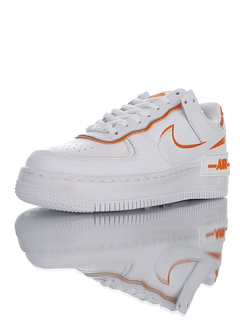 nike air force 1 - Blanco Naranjo