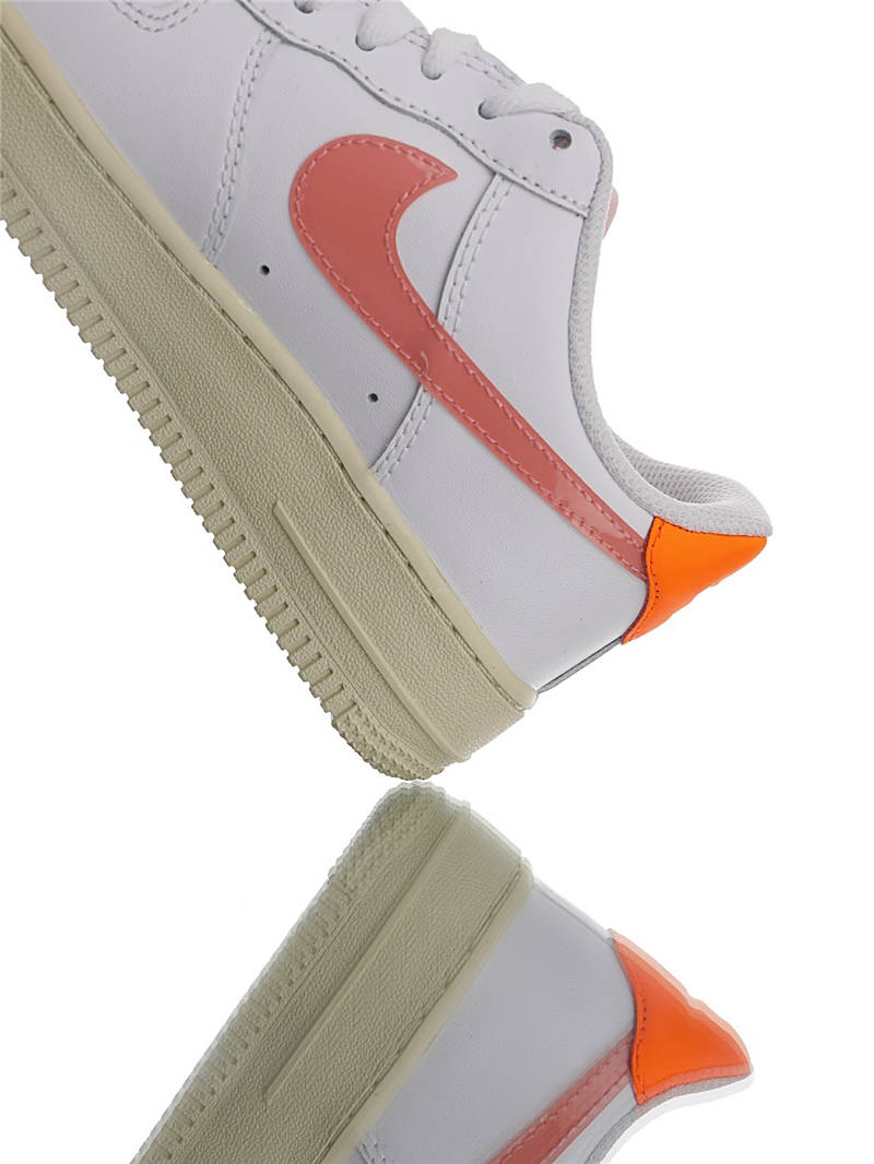 nike air force 1 - Blanco Rosado Naranjo