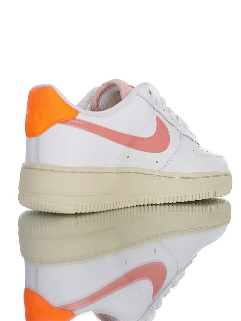 nike air force 1 - Blanco Rosado Naranjo