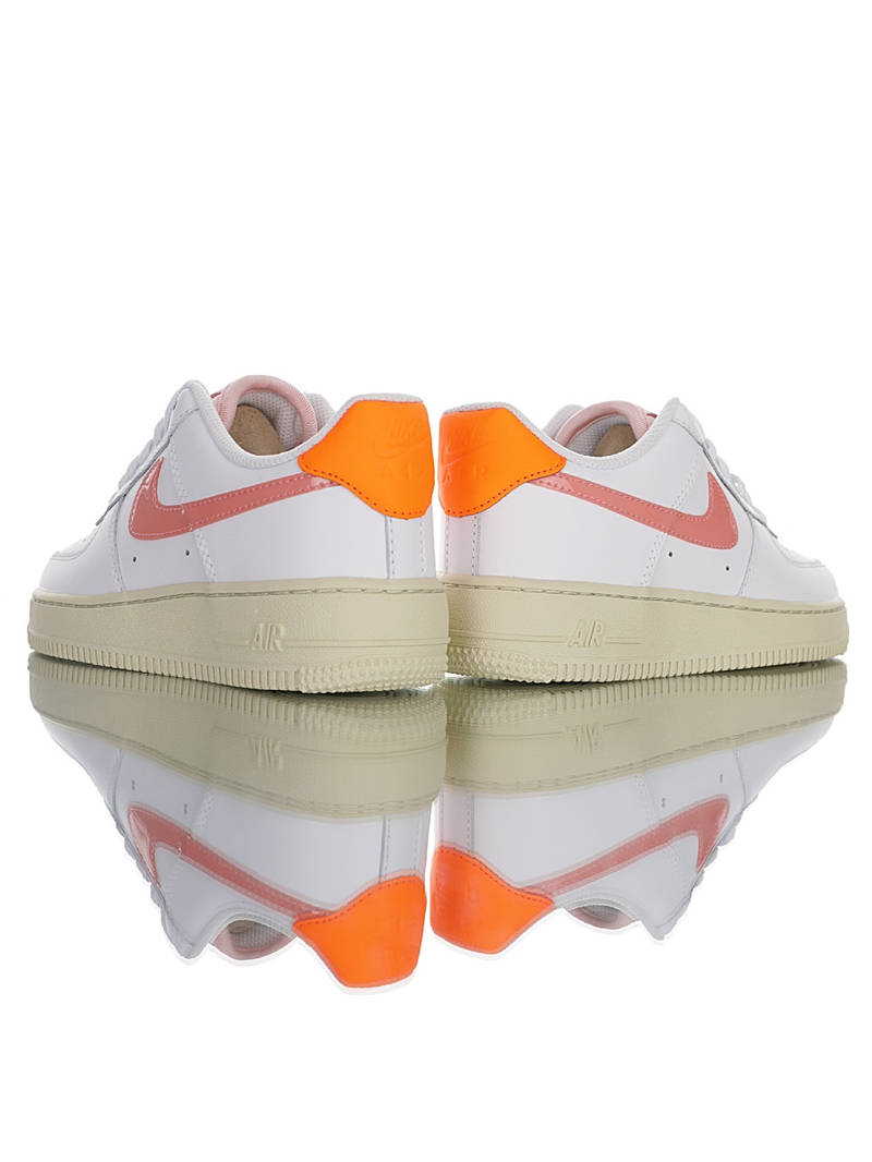 nike air force 1 - Blanco Rosado Naranjo