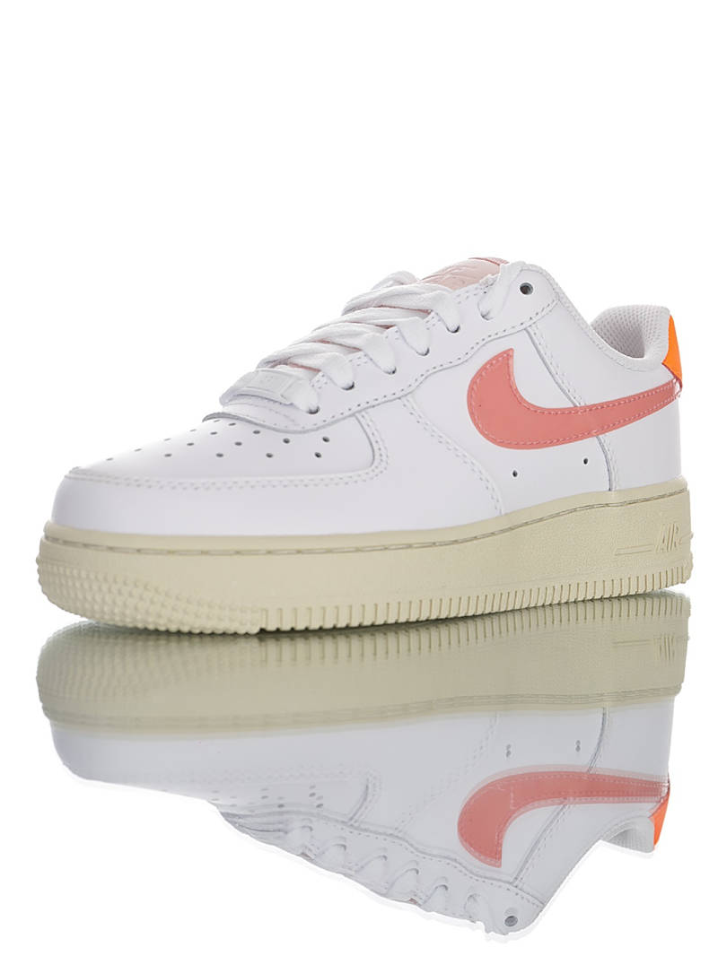 nike air force 1 - Blanco Rosado Naranjo