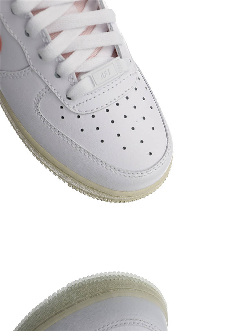 nike air force 1 - Blanco Rosado Naranjo