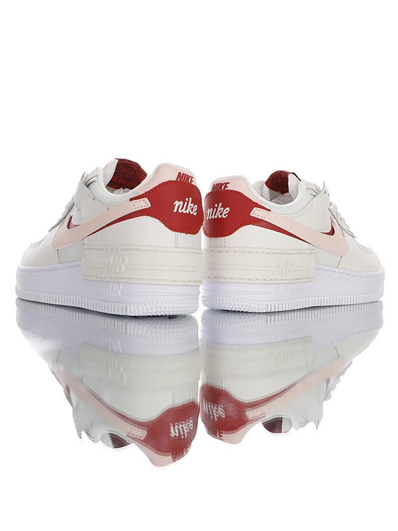 nike air force 1 - Blanco Rojo Rosado
