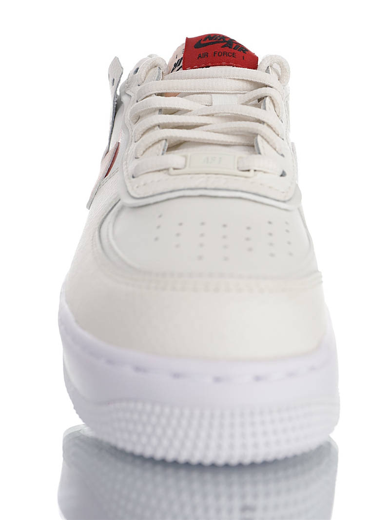 nike air force 1 - Blanco Rojo Rosado