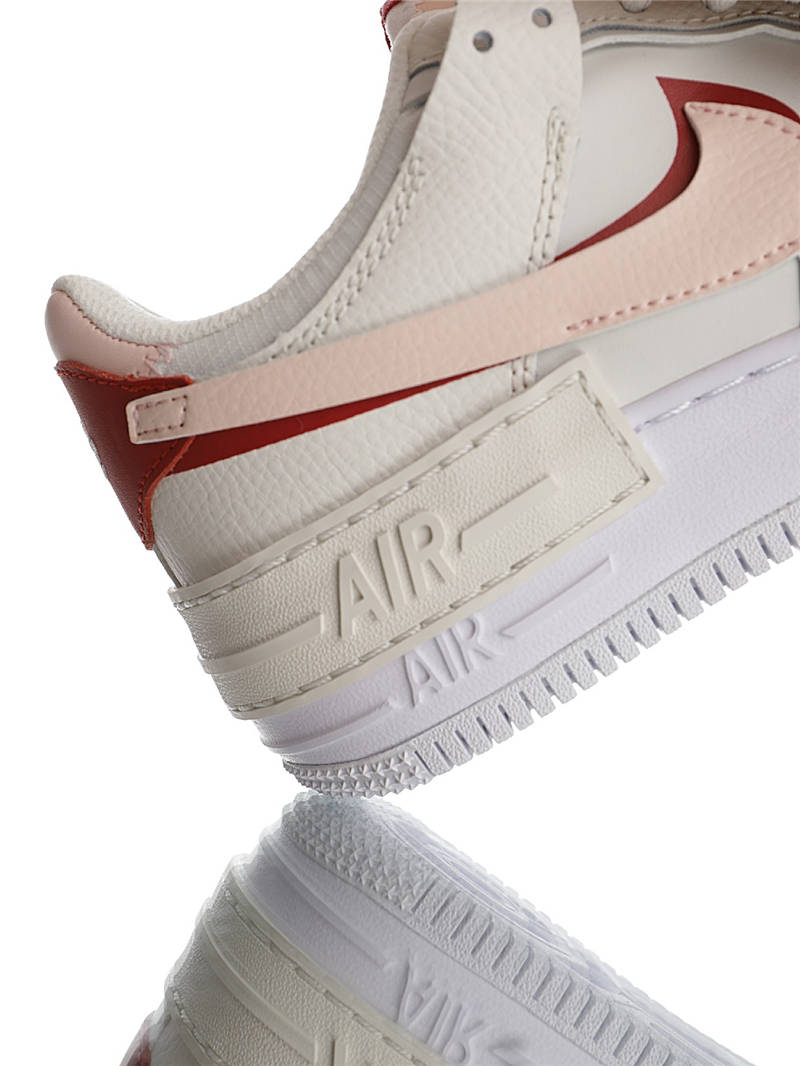 nike air force 1 - Blanco Rojo Rosado