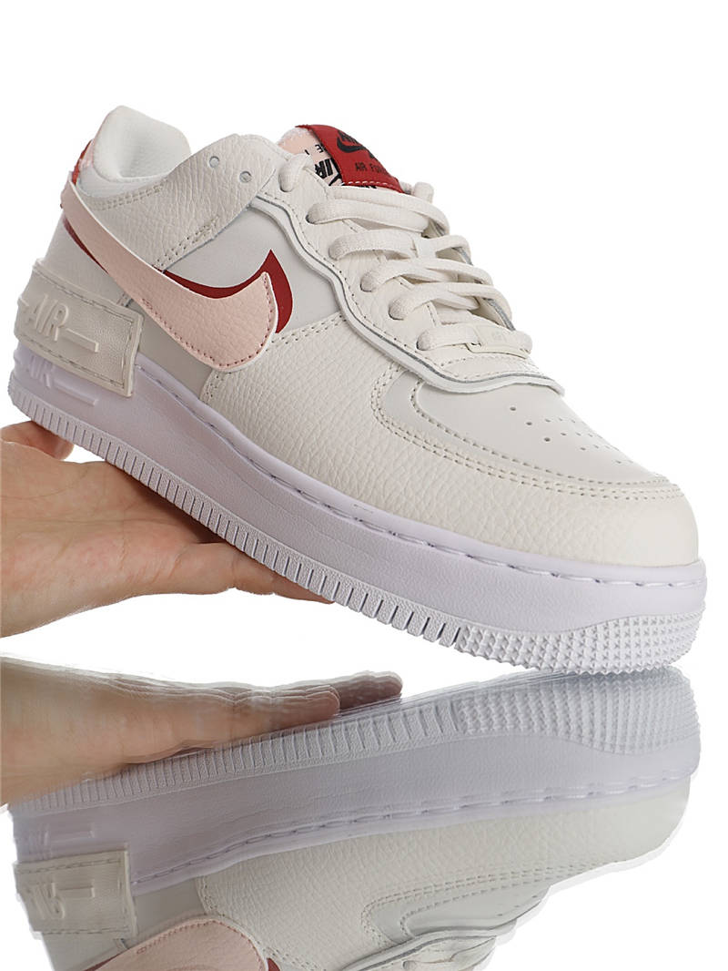 nike air force 1 - Blanco Rojo Rosado