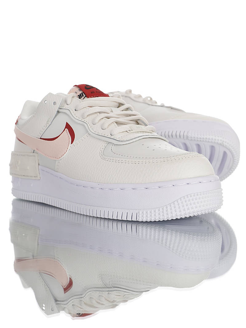 nike air force 1 - Blanco Rojo Rosado