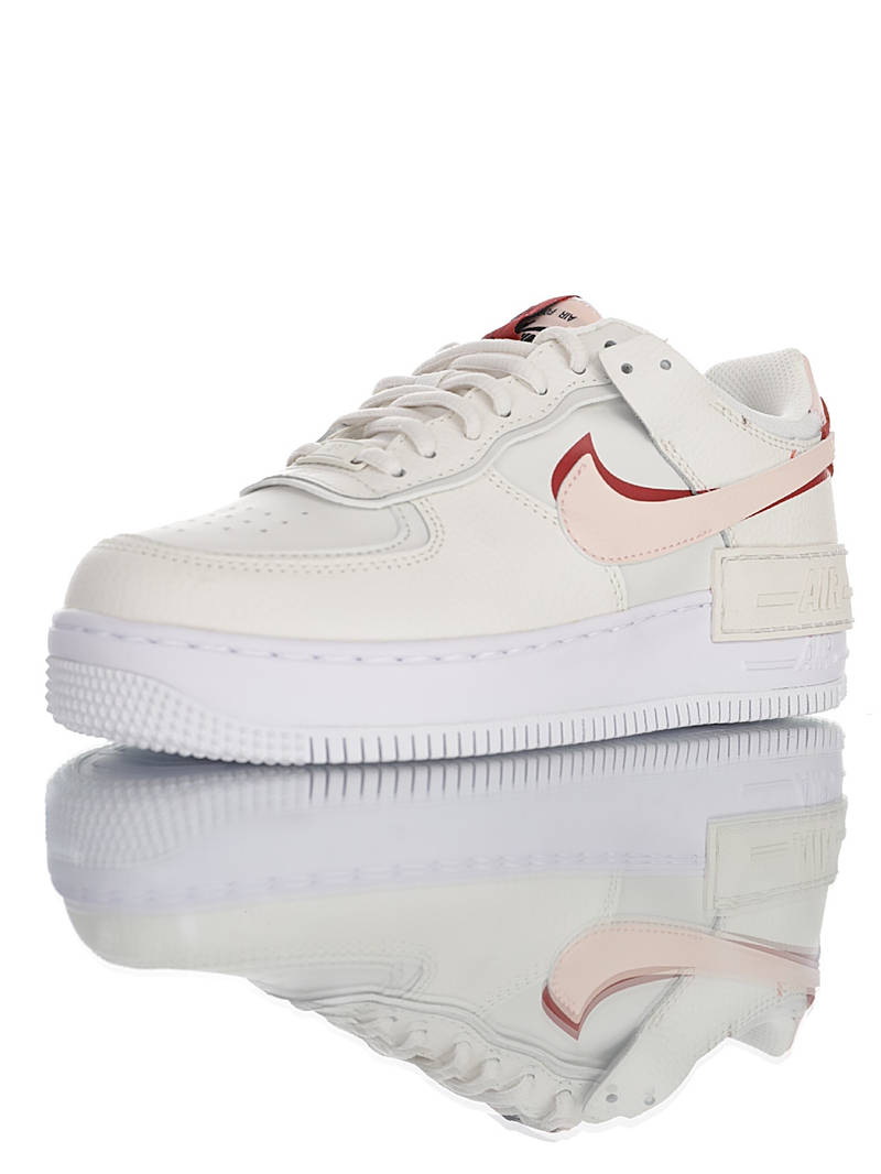 nike air force 1 - Blanco Rojo Rosado