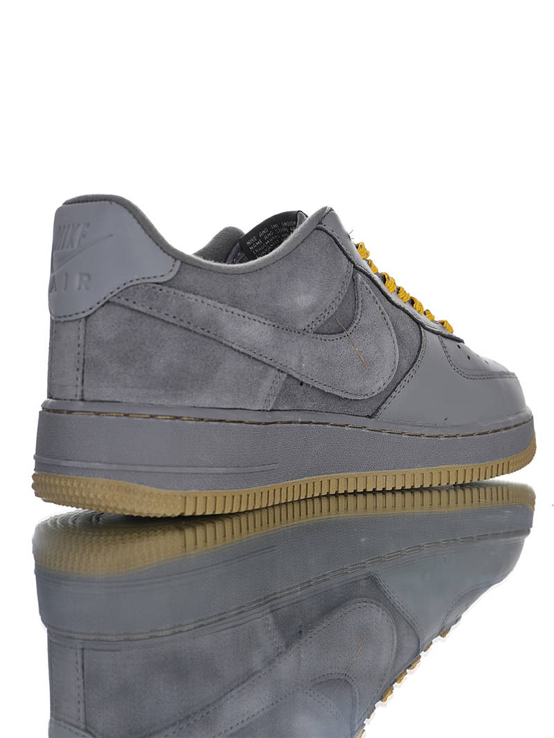nike air force 1 - Gris Amarillo