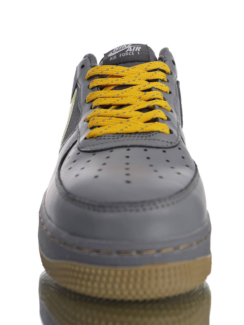 nike air force 1 - Gris Amarillo