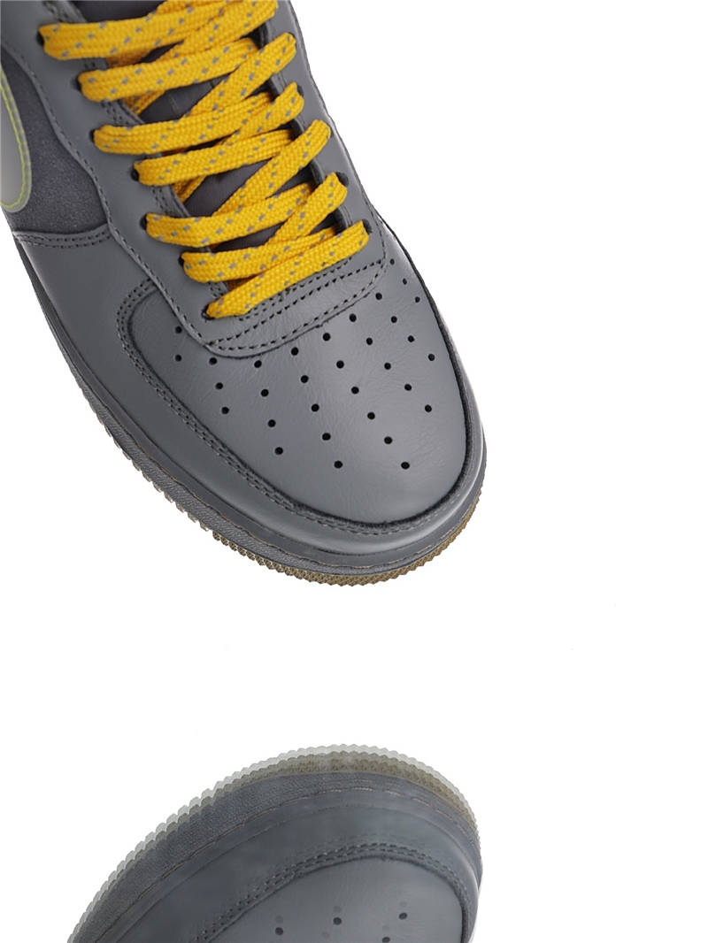 nike air force 1 - Gris Amarillo