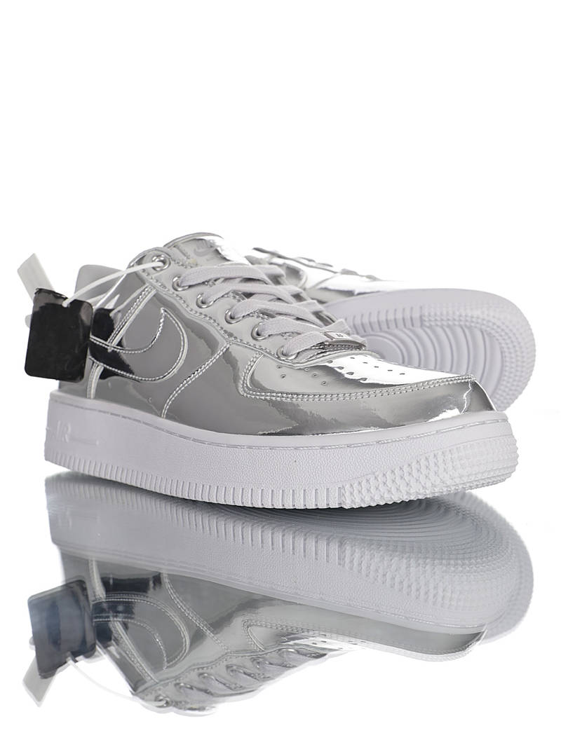 nike air force 1 - Plateado