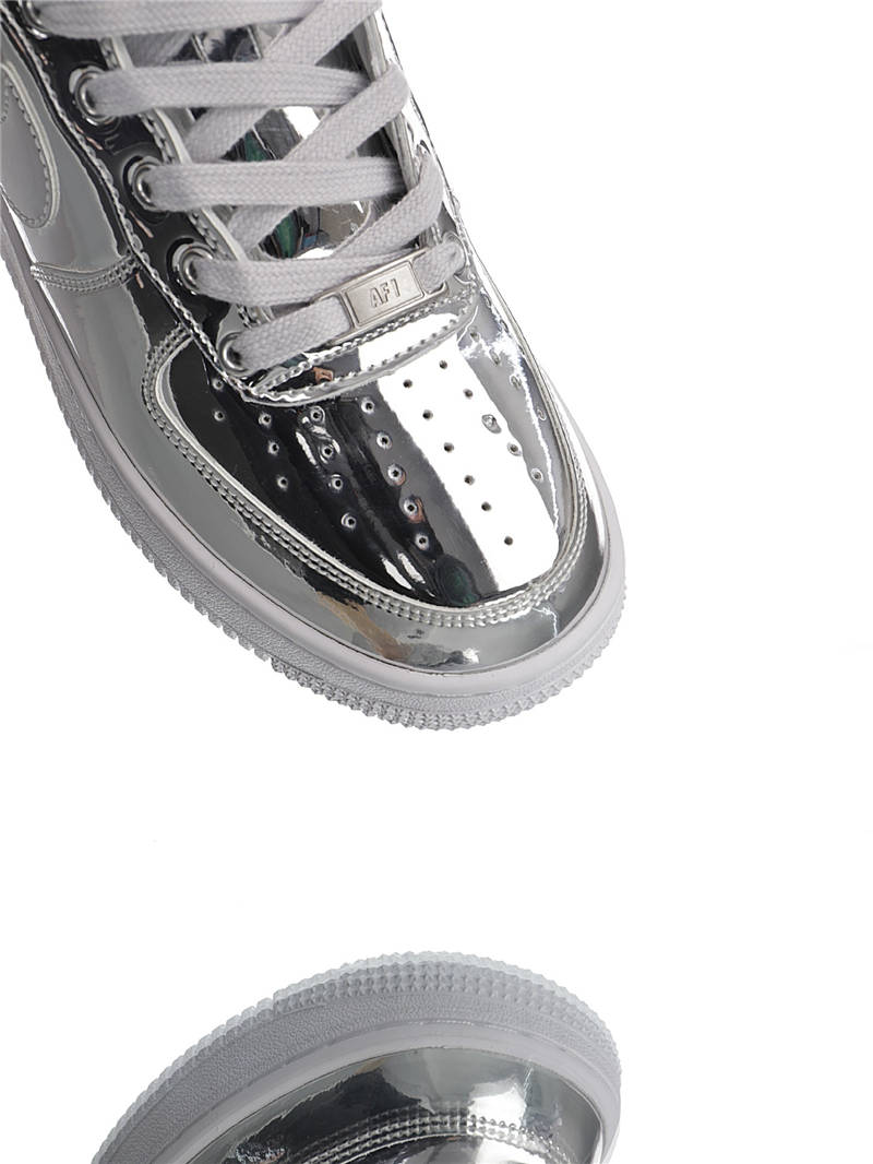nike air force 1 - Plateado