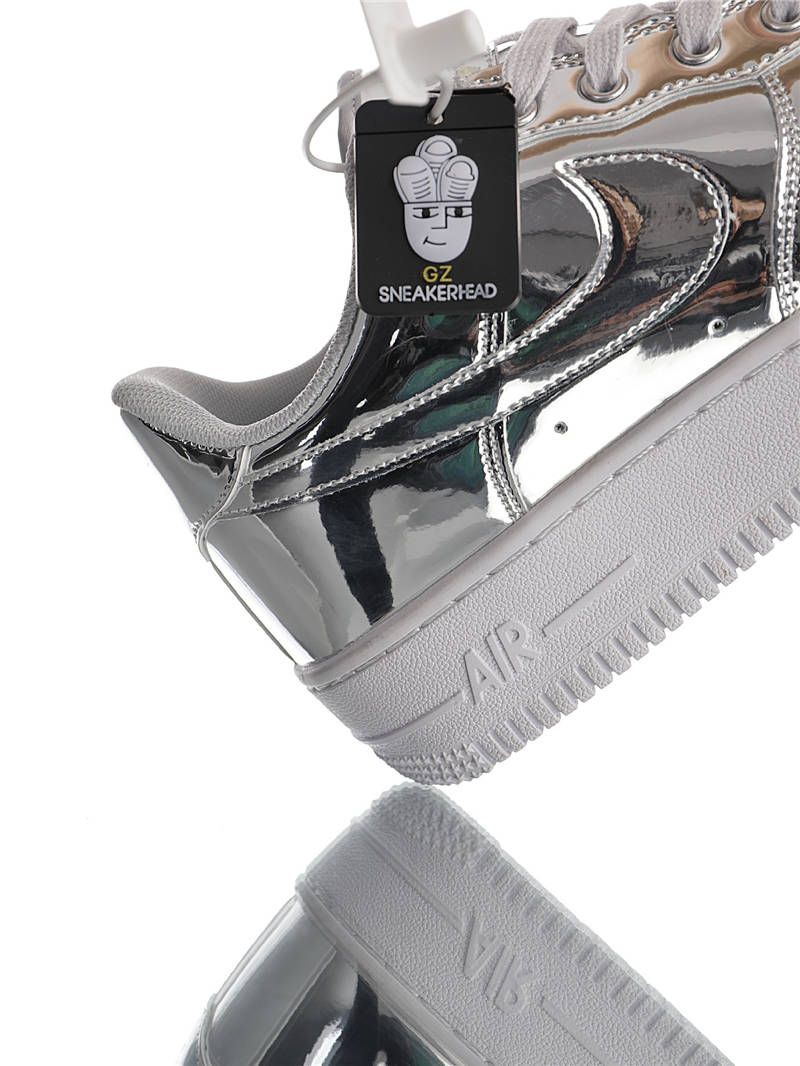 nike air force 1 - Plateado