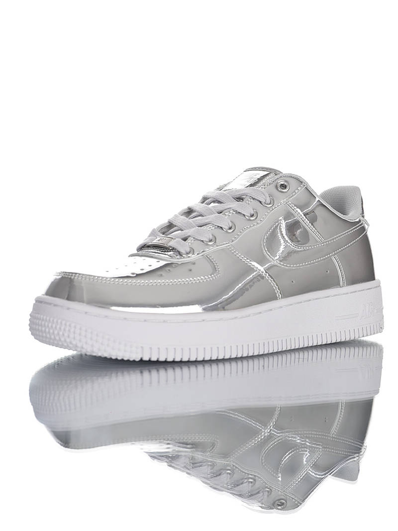 nike air force 1 - Plateado