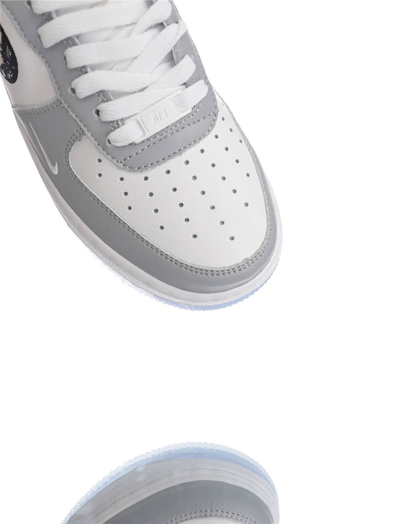 nike air force 1 - Blanco Negro Gris